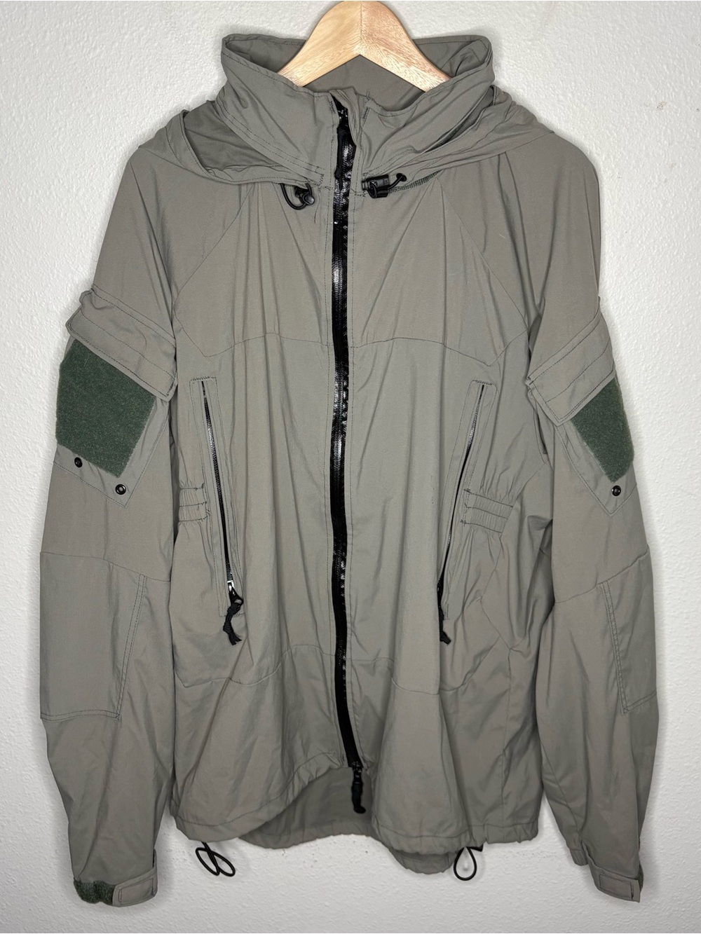 Orc Industries Level 5 L5 Soft Shell Jacket PCU Size XL w/ Roll Up Hood Green